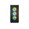 Sharkoon Rebel C50 Black RGB Tempered Glass ATX Gaming PC Case