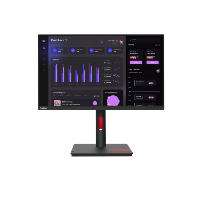 Lenovo ThinkVision T24i-30 23.8" 1920 x 1080 Full HD IPS WLED Flat Monitor