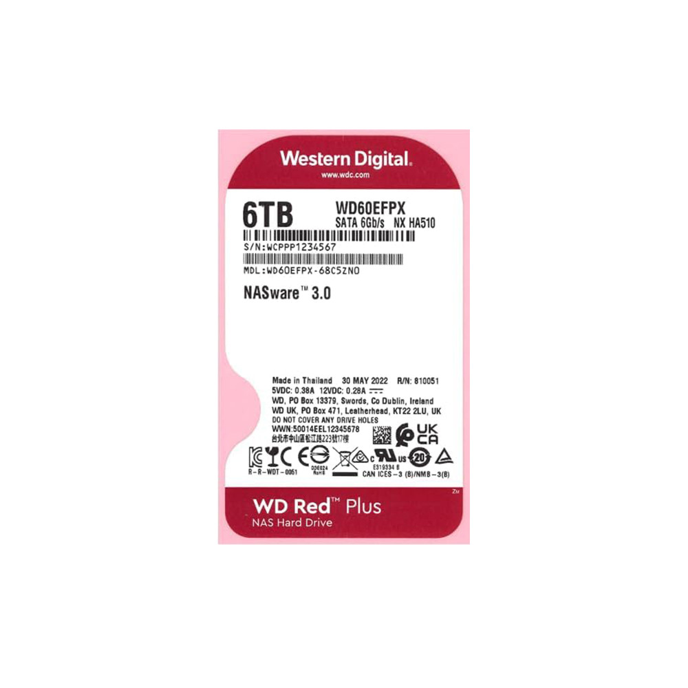 Western Digital Red Plus WD60EFPX 6TB HDD