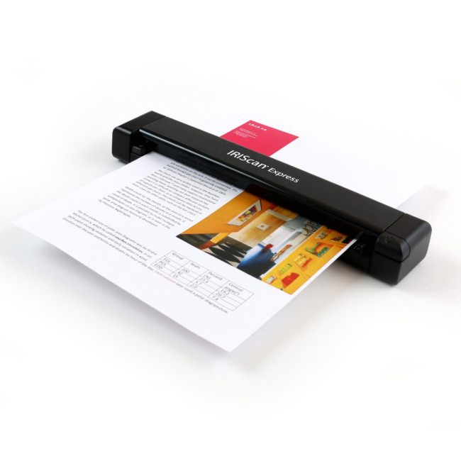 IRIScan Express 4  CIS Sensor 1200 x 1200 DPI USB Sheet-fed scanner Black