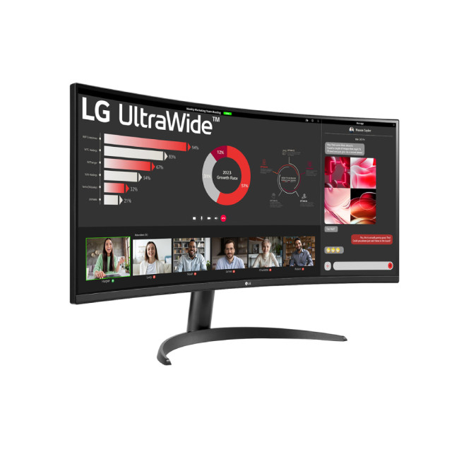 LG Ultrawide 34" Curved 3440 x 1440 Wide Quad HD VA LCD AMD FreeSync Monitor