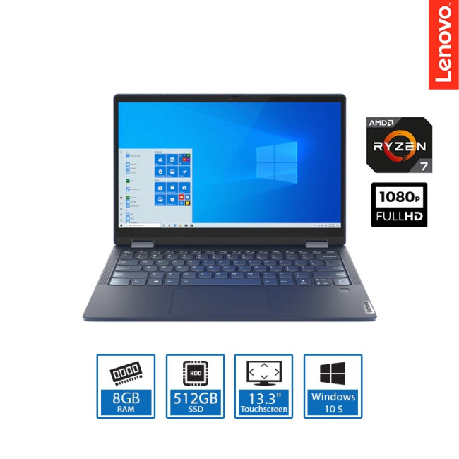 Lenovo Yoga 6 AMD Ryzen 7 4700U 8GB RAM 512GB SSD 13.3 inch Full HD IPS Touchscreen 2-in-1 Windows 10 Home Laptop