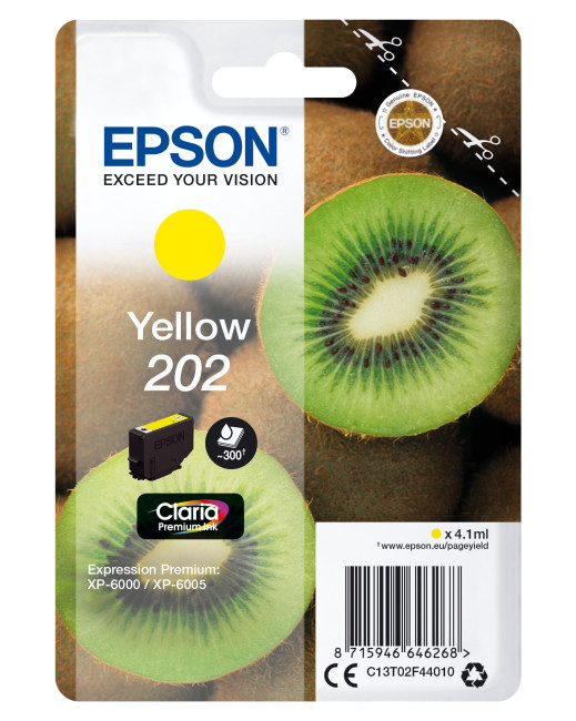 Epson C13T02F44010 (202) Ink cartridge yellow 300 pages 4ml
