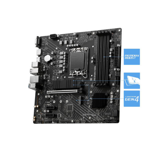 MSI PRO B760M-P DDR4 Micro-ATX Intel Socket 1700 Motherboard