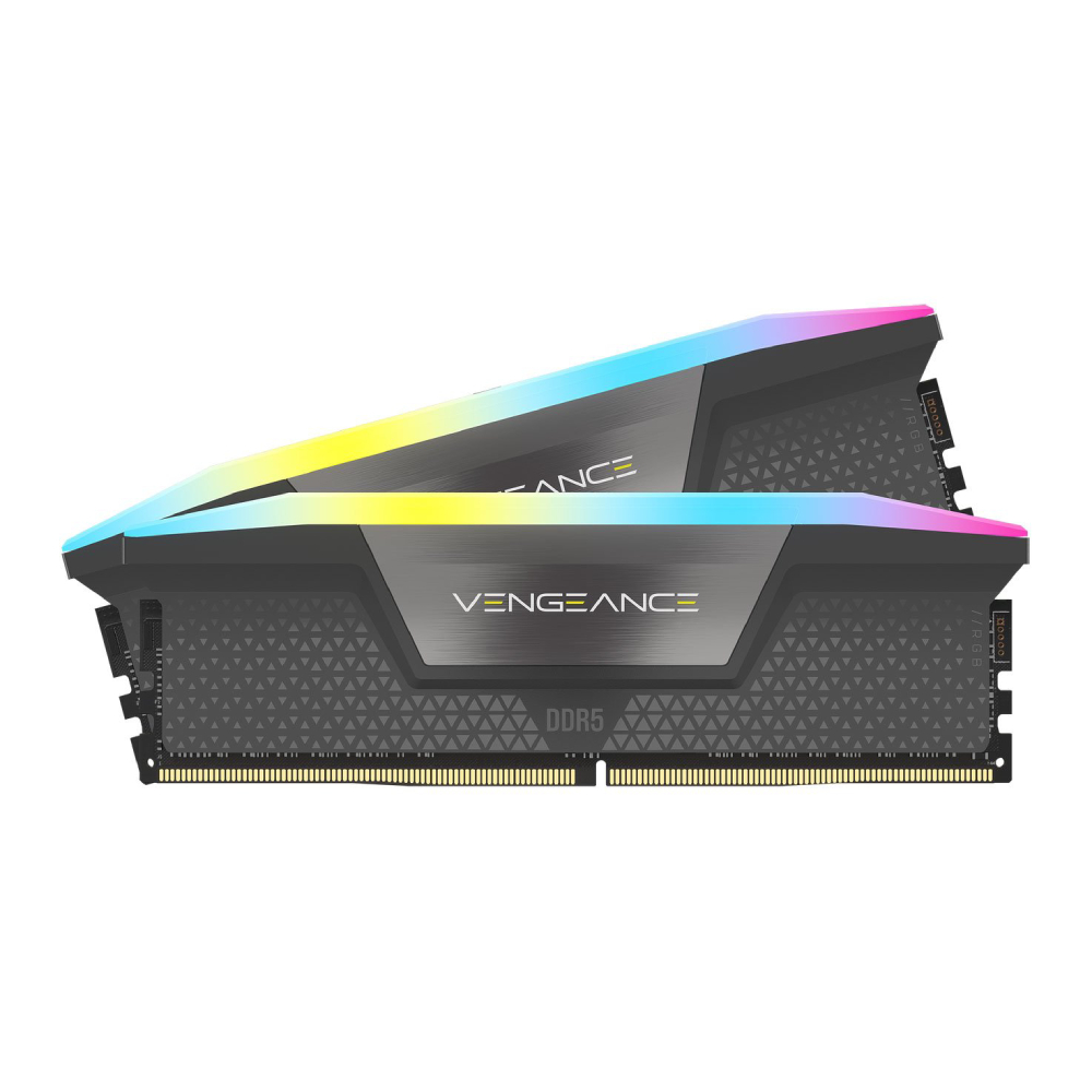 Corsair Vengeance RGB Grey CMH32GX5M2B6000Z30K 32GB (2 x 16GB) 6000 MHz DDR5 Desktop RAM