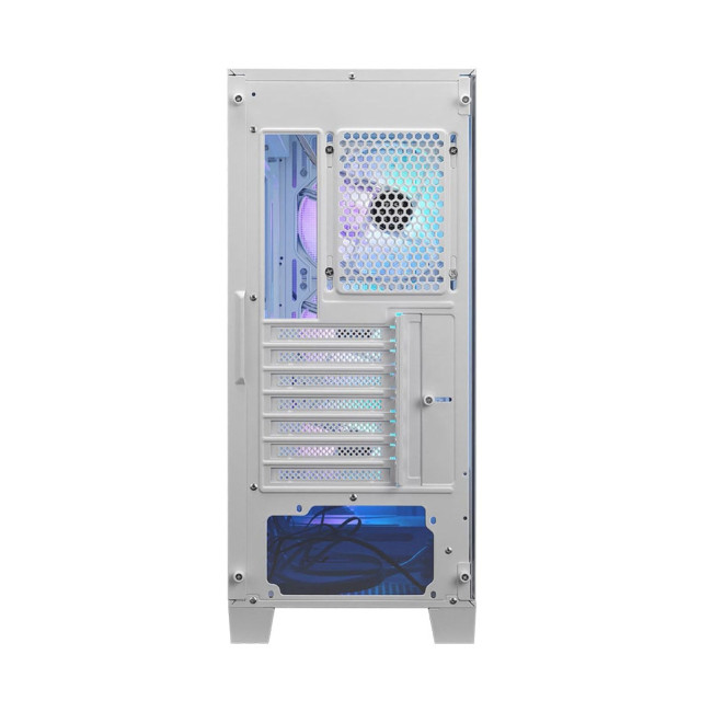 MSI MAG FORGE 320R AIRFLOW Tempered Glass Mid Tower PC Case - White