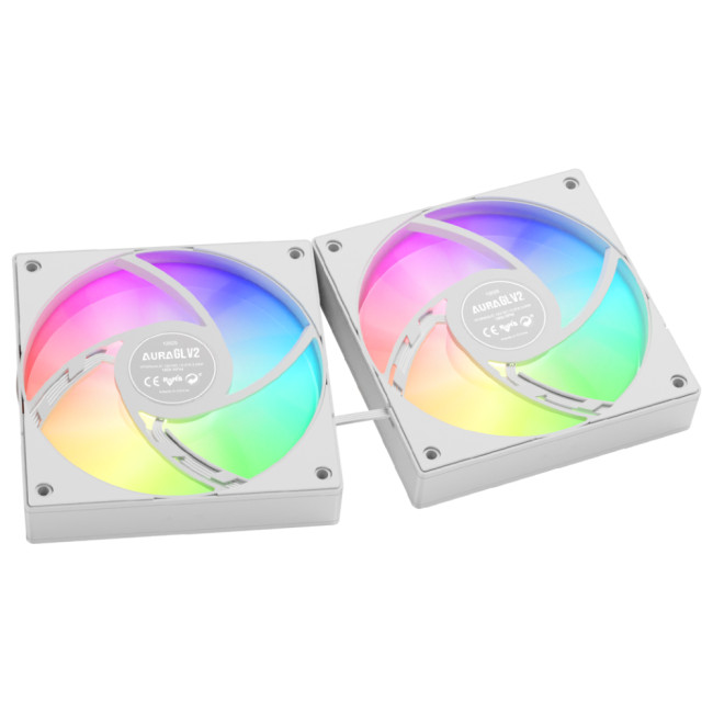 GAMDIAS AURA GL240 V2 White 240mm RGB All-in-One Liquid Cooler