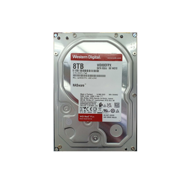 WD Red Plus NAS 3.5" 8TB 5640RPM CMR 256MB SATA 6Gb/s TBW Internal Hard Drive