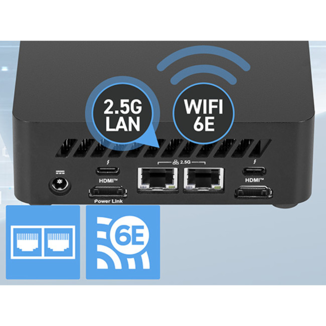 MSI Cubi NUC AI 1UMG Intel Core Ultra 7 155H NO RAM NO Storage NO OS Barebone SFF Mini Desktop PC