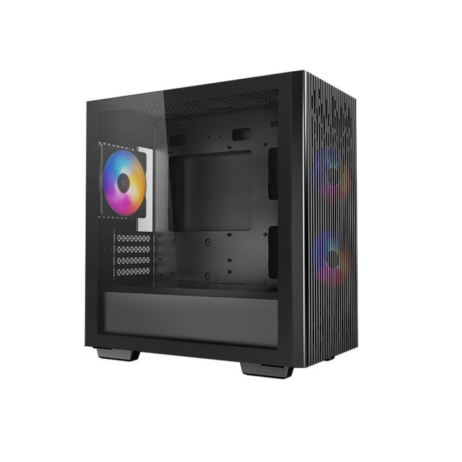DeepCool 40 3FS ATX Micro ATX Tempared Glass Black PC Case