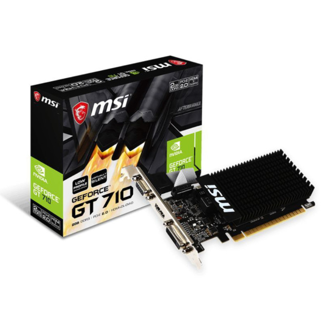 MSI NVIDIA GeForce GT 710 2 GB GDDR3 Graphics Card