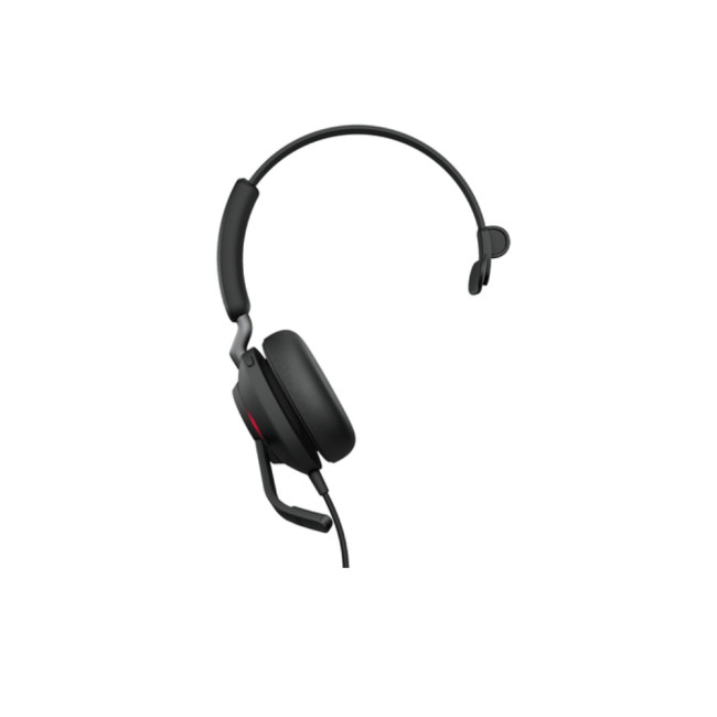 Refurbished Jabra Evolve2 40 USB Wired MS Mono Headset with Boom Microphone Black