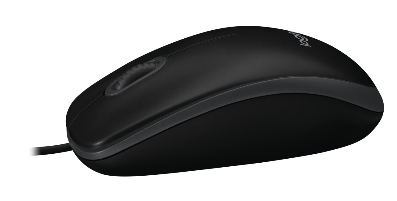 Logitech B100 Wireless Ambidextrous Mouse Black - 910-003357