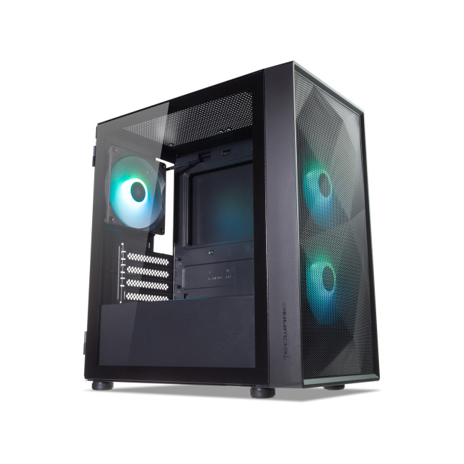 Tecware Forge M2 Mini Tower Micro-ATX ARGB Gaming PC Case - Black