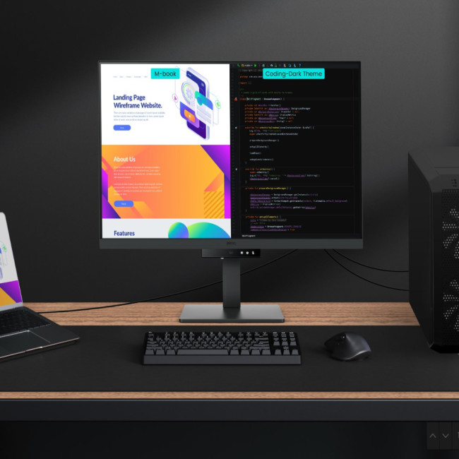 BenQ RD320U 32" IPS 4K USB-C Height adjustable Programming monitor with MoonHalo Backlight Black