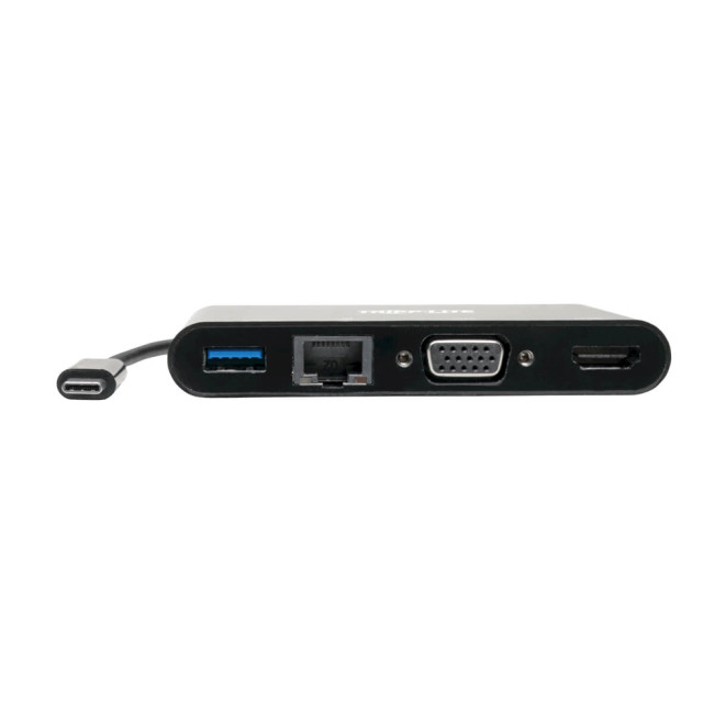 Tripp Lite U444-06N-HV4GUB USB-C Multiport Adapter - 4K HDMI VGA USB-A GbE HDCP
