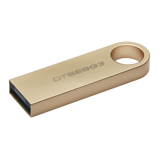 USB Stick Kingston Technology DataTraveler 64GB Metal USB 3.2 SE9 G3 Flash Drive - Gold