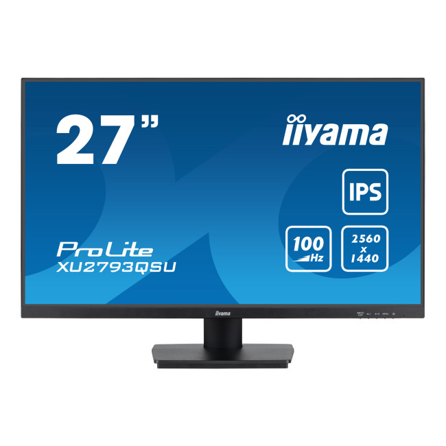iiyama ProLite XU2793QSU 27" IPS Quad HD 100Hz Monitor with Speakers
