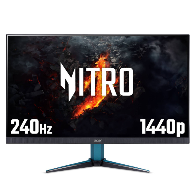 Acer Nitro VG272UW2 27" IPS Quad HD 240Hz 0.5ms FreeSync Premium Gaming Monitor with Speakers