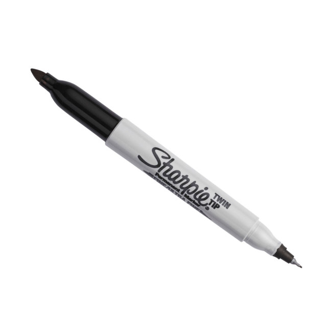 Sharpie Twin Tip Parmanent Marker Pen Black - 1985877