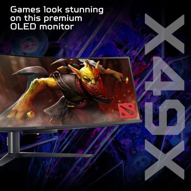 Acer X Predator X49X curved 49" Dual QHD OLED FreeSync 240 Hz Curved Gaming Monitor