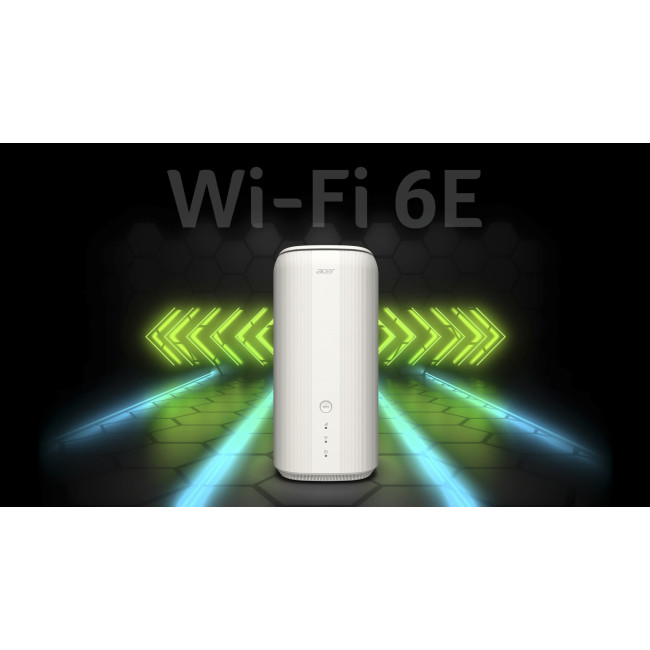 Acer Connect X6E Tri-band WiFi 6e 5G Wireless Router White
