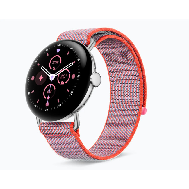 Google Pixel Watch 3 41mm Performance Loop Band fits 137-203mm Wrists - Peony