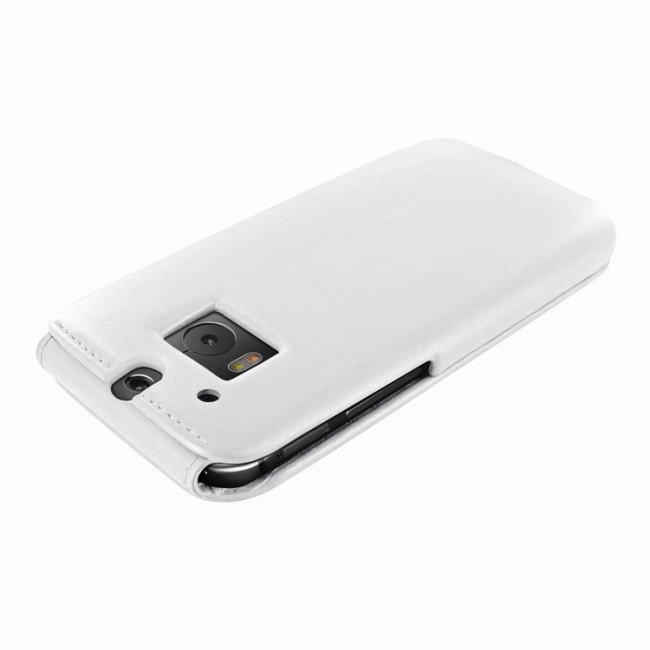 Piel Frama U669W iMagnum High-Quality Genuine Leather Case For HTC One M8 -White