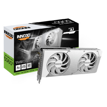 Inno3D Geforce RTX 5060Ti TWIN X2 8GB OC Graphics Card - White