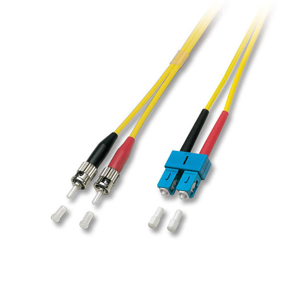 Lindy 46071 Fibre Optic Cable, Length 2 meter, ST-SC, Yellow