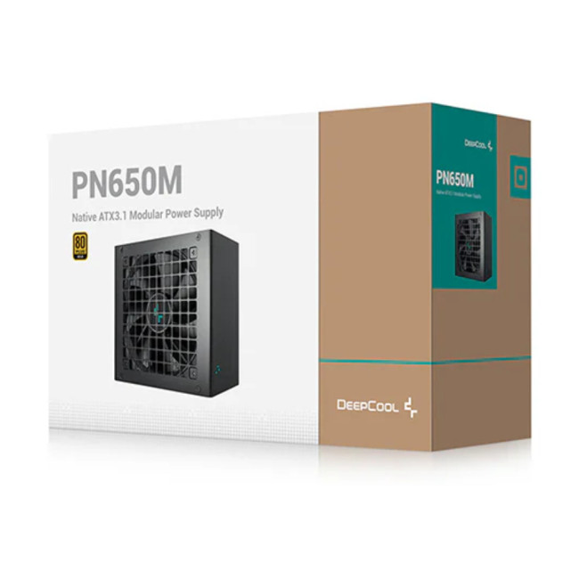 DeepCool PN650-M 650W 80+ Gold ATX 3.1 PSU Power Supply