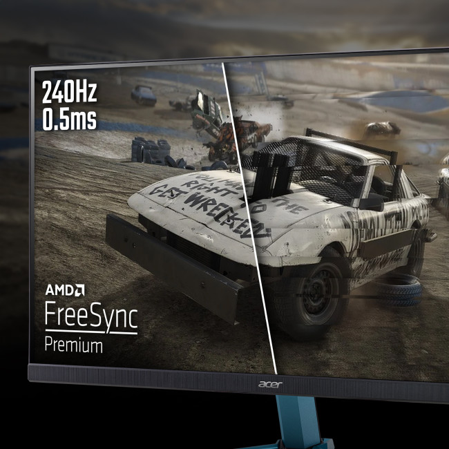 Acer Nitro VG272UW2 27" IPS Quad HD 240Hz 0.5ms FreeSync Premium Gaming Monitor with Speakers