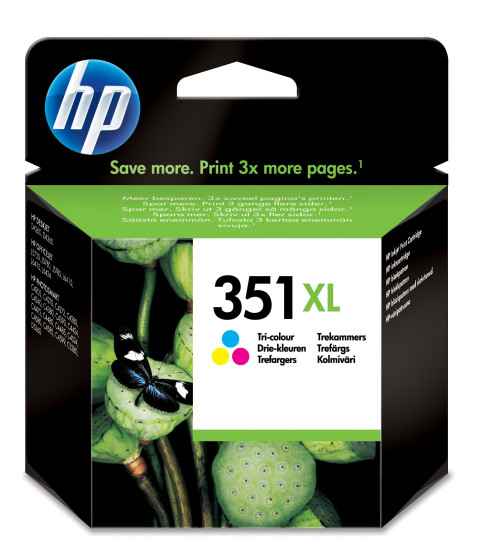 HP 351XL ink cartridge 1 pc(s) Original High (XL) Yield Cyan, Magenta, Yellow