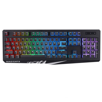 Mad Catz S.T.R.I.K.E. 2 Membrane RGB Gaming Keyboard - 9 Variants of RGB Lights