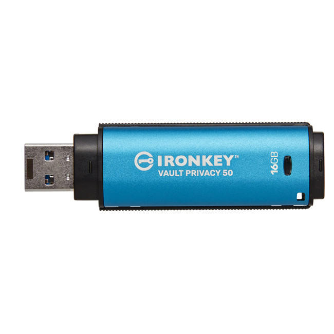 USB Stick Kingston Technology IronKey Vault Privacy 50 USB flash drive 16GB USB 3.2 Flash Drive - Blue