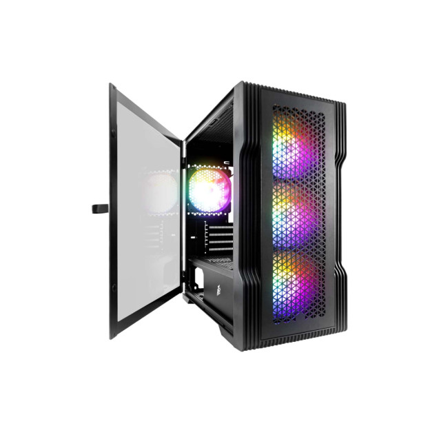 1st Player Trilobite T3 Tempared Glass Micro ATX PC Case - Black