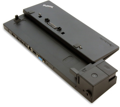 Refurbished Lenovo Basic Doc AC 65W 3.0 USB 2.0 Ethernet VGA Black High Performance - 40A00065EU