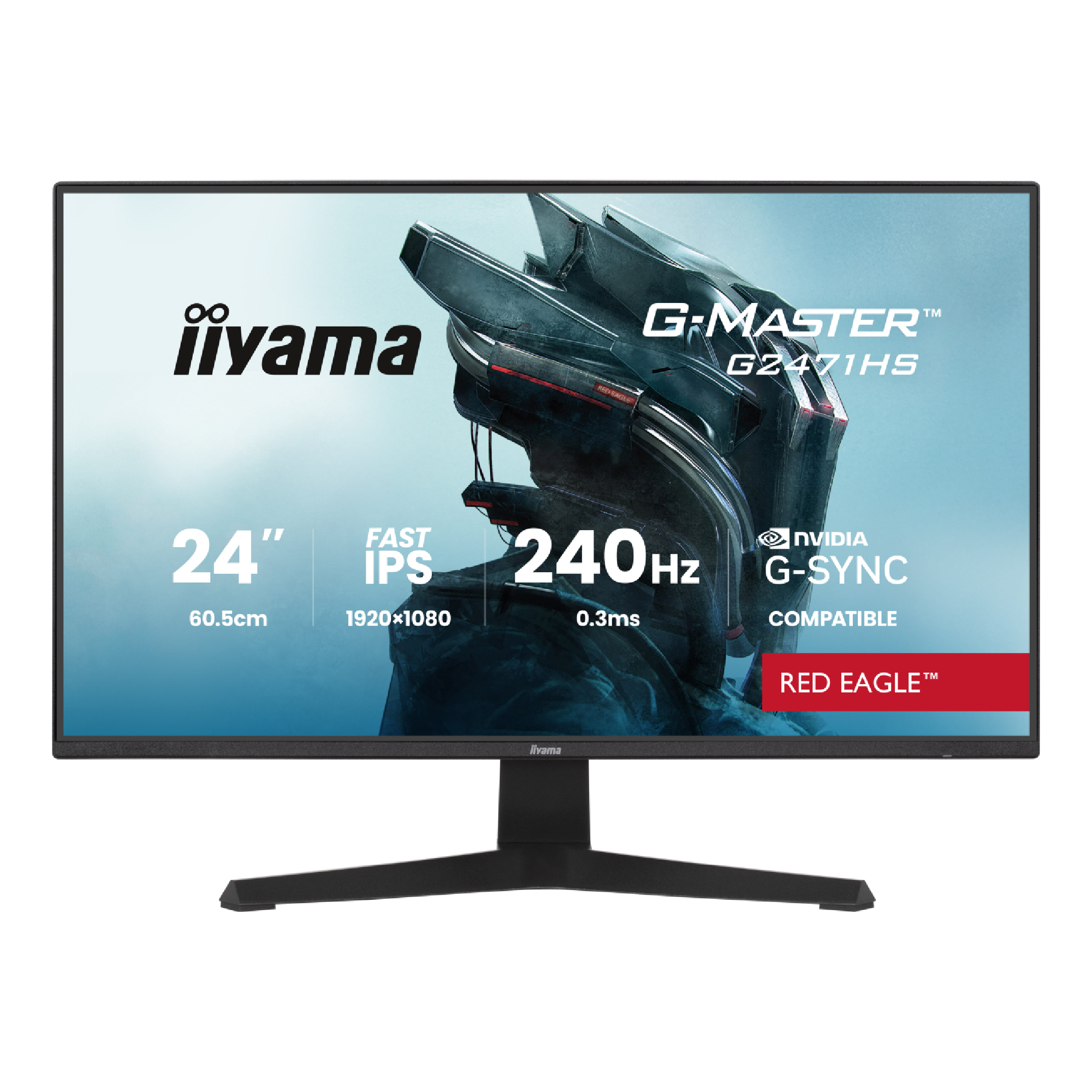 iiyama G-Master G2471HS 24" Fast IPS Full HD 240Hz 0.3ms G-Sync Gaming Monitor with Speakers