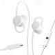 Google USB Type C Wired Digital Earphones Headphones For Pixel Phones- White