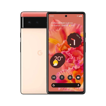 Refurbished GOOGLE Pixel 6 128GB 8GB RAM 6.4" Full HD+ OLED Dual Sim 5G Android Smartphone - Kinda Coral