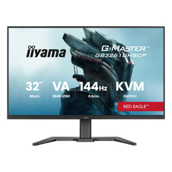 iiyama G-Master GB3261UHSCP 32" UHD 4K 144Hz 0.6ms Freesync Premium USB-C Height Adjustable Gaming Monitor