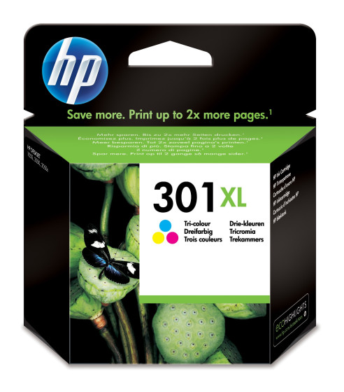 HP 301XL ink cartridge 1pc(s) Original High (XL) Yield Cyan, Magenta, Yellow 8ml