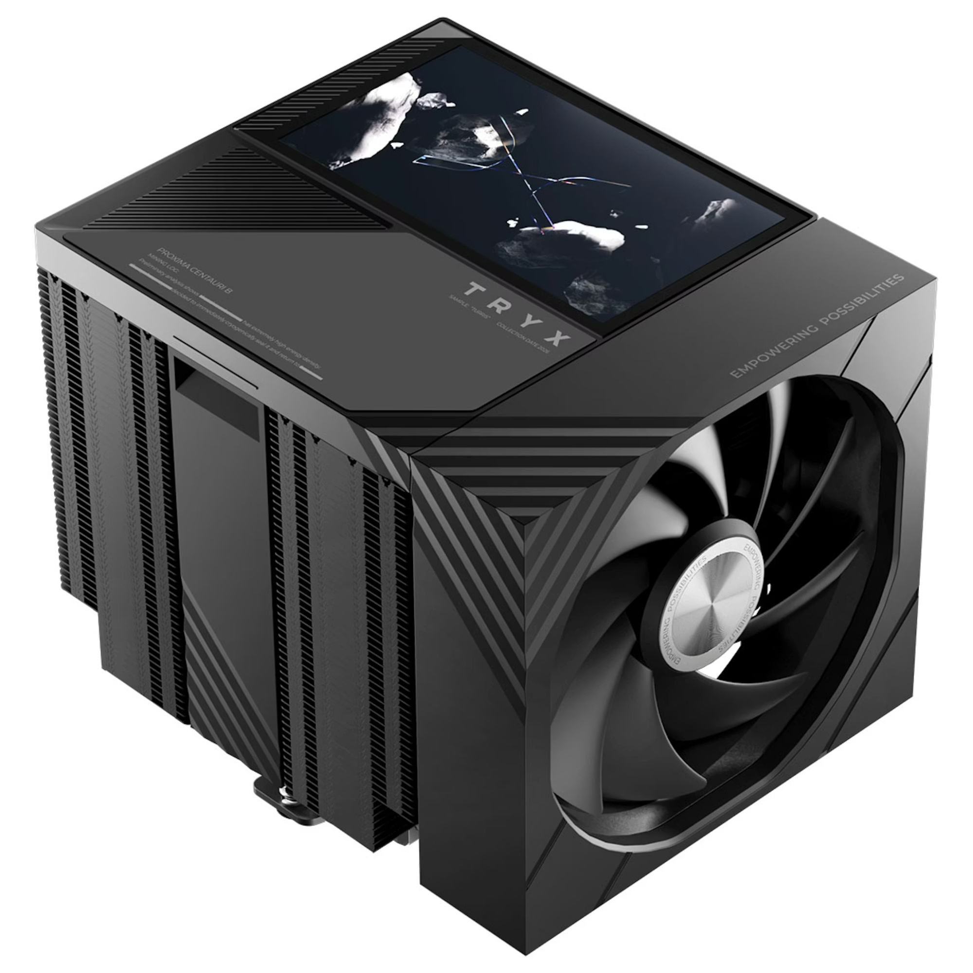 Refurbished TRYX TURRIS T620 380W Dual Fan CPU Tower Air Cooler - Black