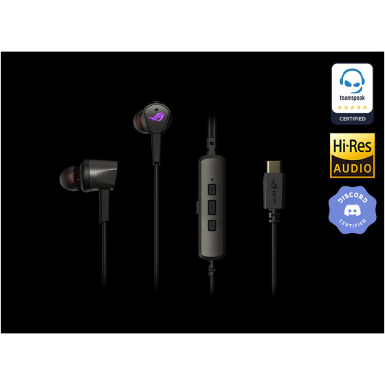 ASUS ROG Cetra II Gaming In-Ear Earset USB-C Noise Suppression Microphone