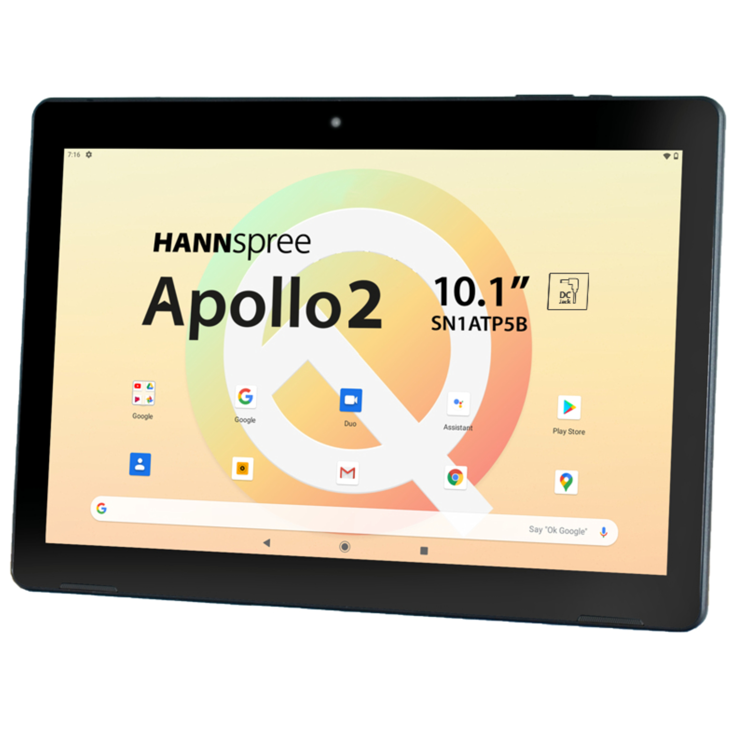 HANNspree HANNSpad Apollo 2 MediaTek MT8168 3GB RAM 32GB eMCP 10.1" Android 10 Wi-Fi Tablet