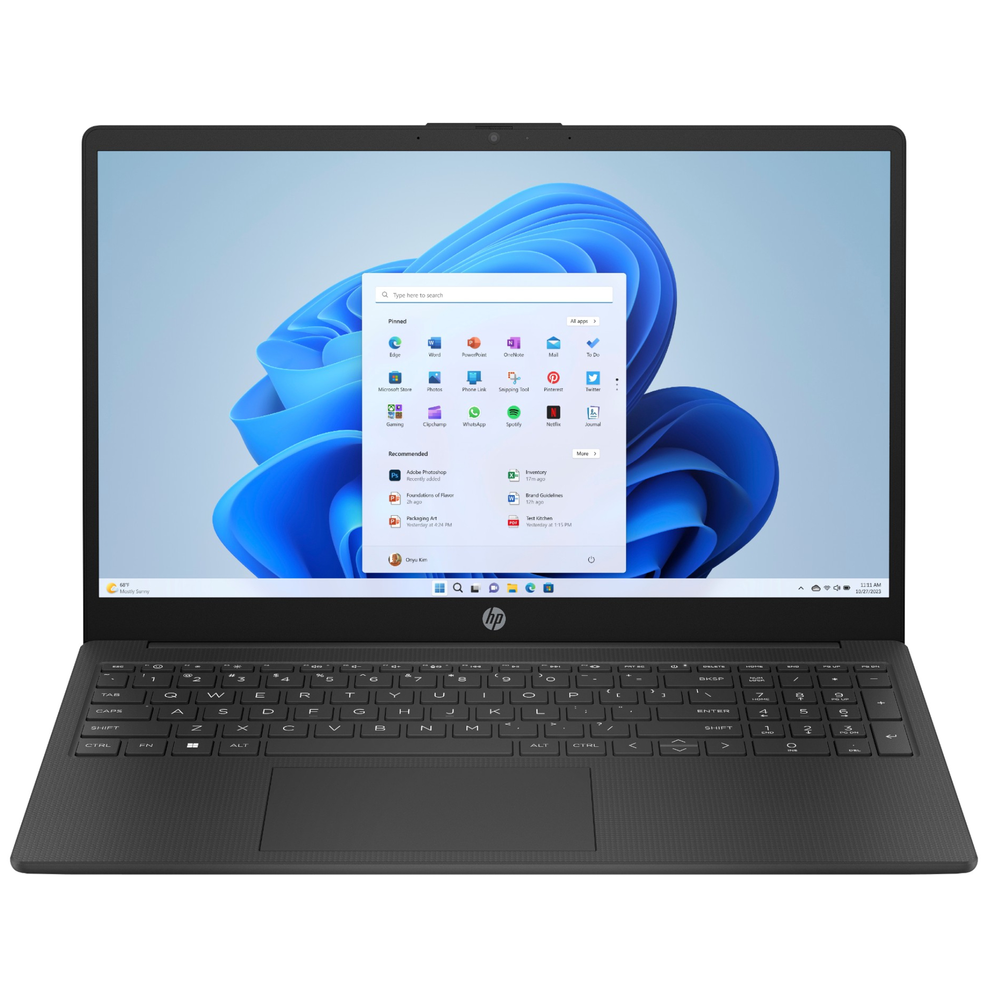 Hp Black Refurbished 15-Fc0057na Amd Ryzen 5 7520U 8Gb Ram 512Gb Ssd 15.6" Full Hd Windows 11 Home Laptop