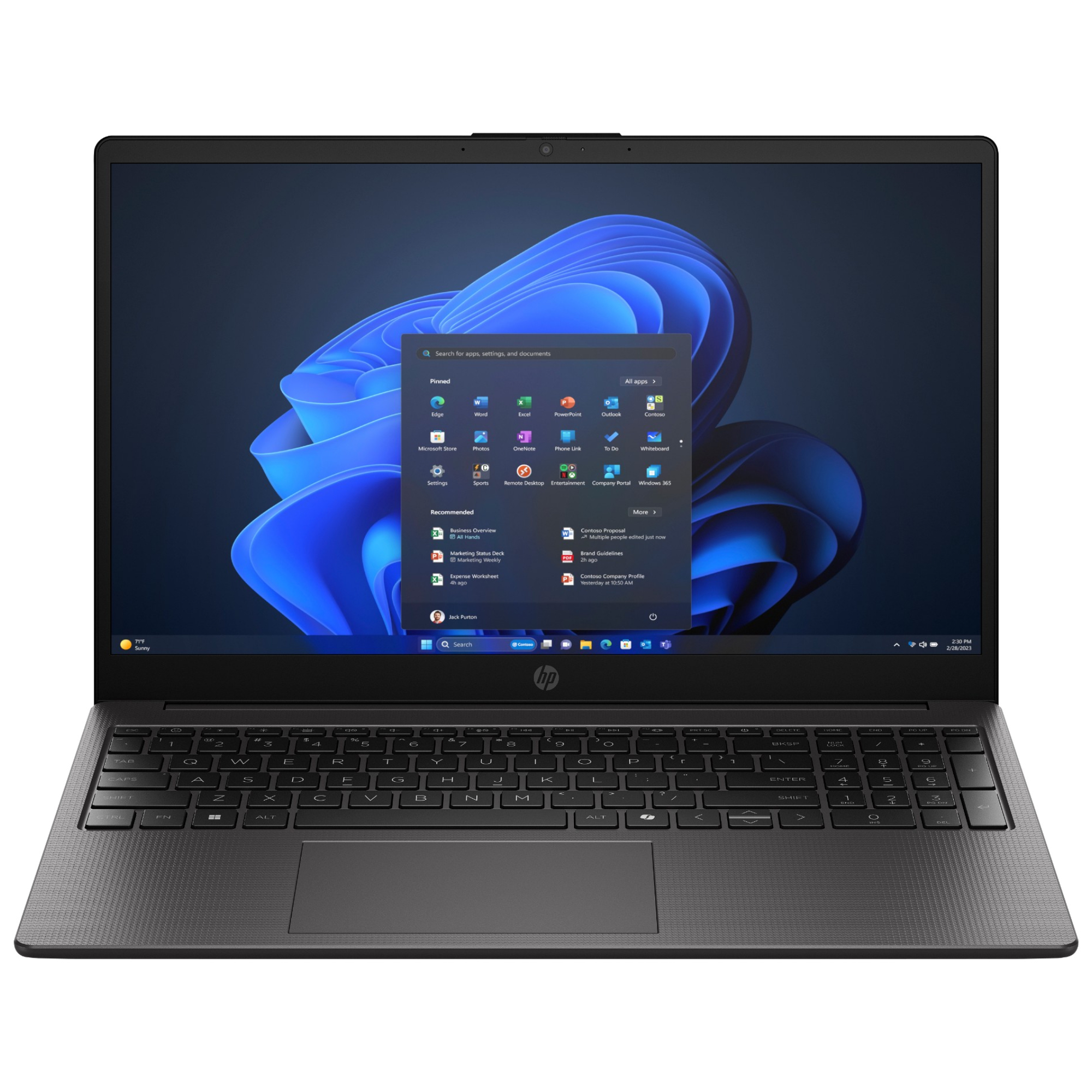 Refurbished HP 255R G10 C38LLAT AMD Ryzen 5 7535U 8GB RAM 256GB SSD 15.6" Windows 11 Pro Laptop