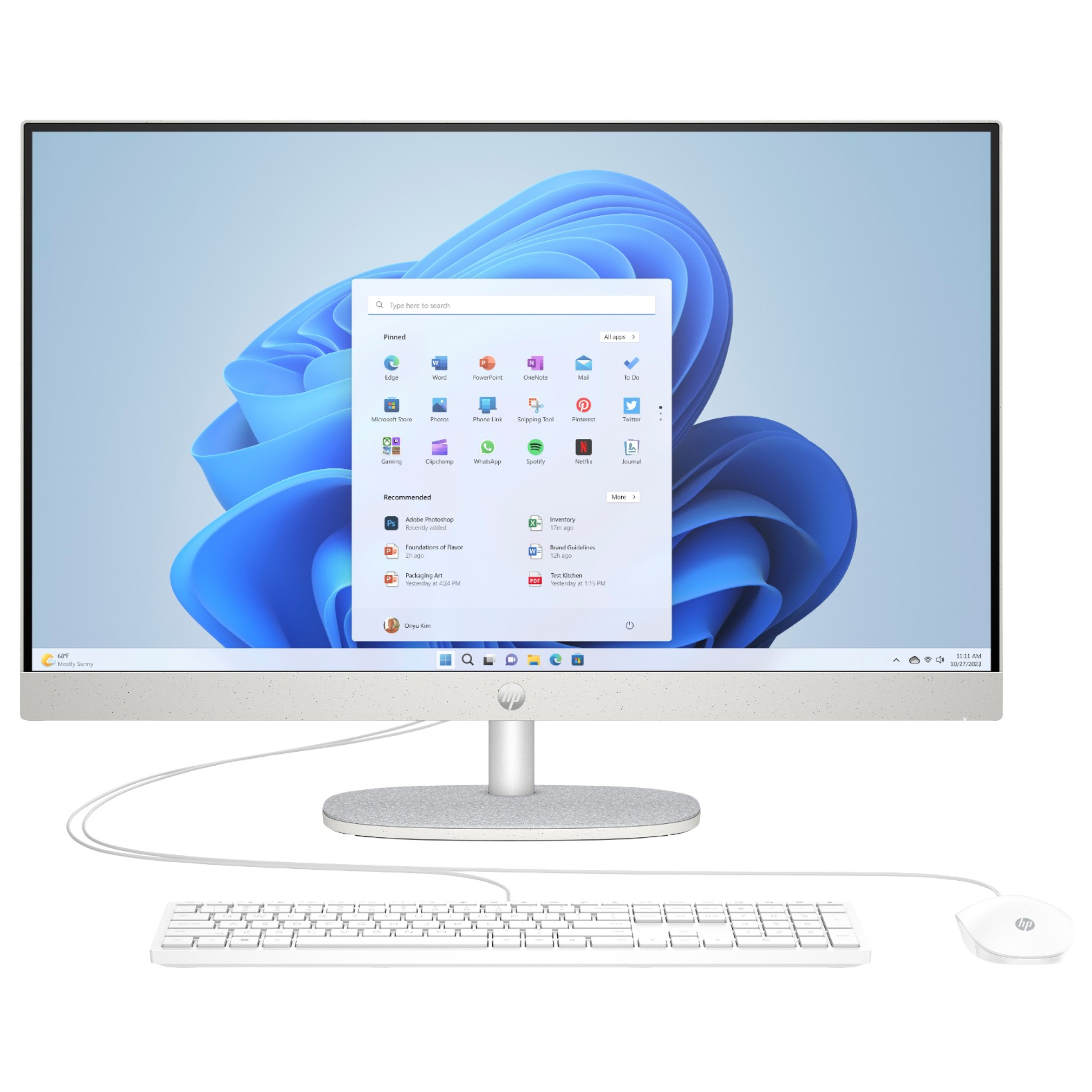 Hp White Refurbished 27-Cr0045na Intel Core I5-1335U 8Gb Ram 512Gb Ssd 27" Windows 11 Home All-In-One Pc