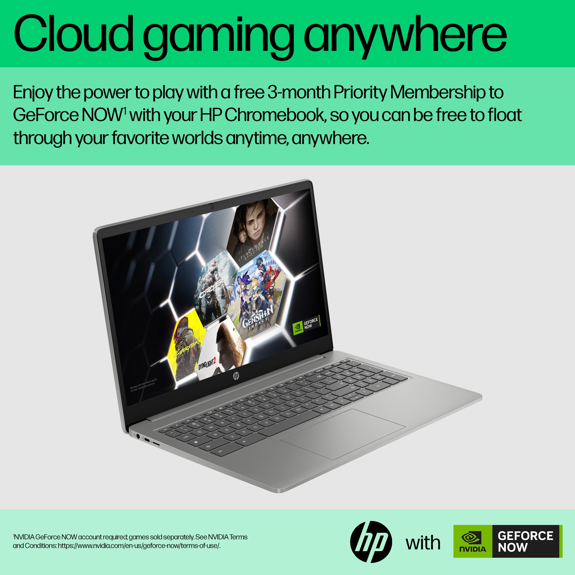 HP Chromebook 15a - Intel N100 - 4GB/128GB - Business Laptop