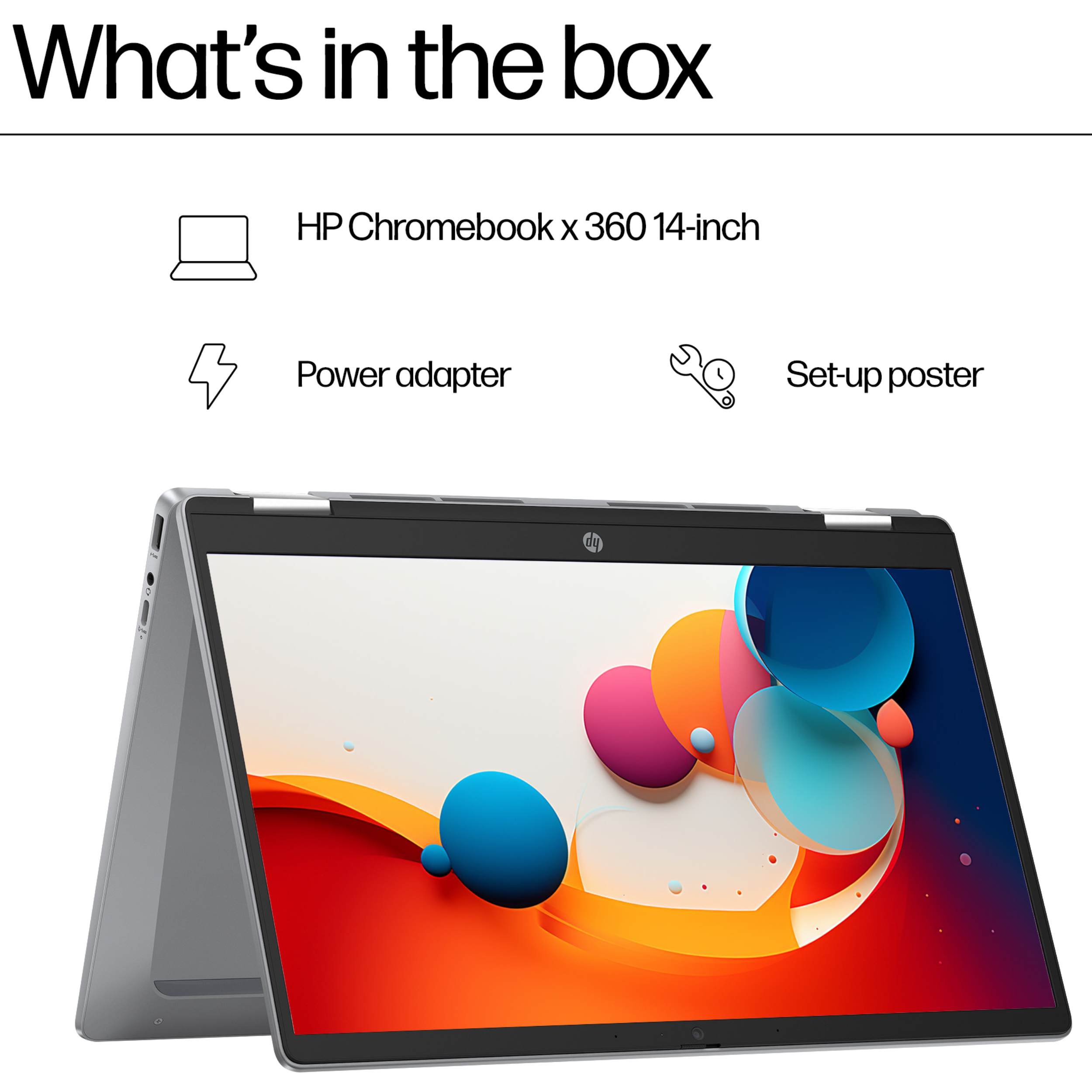 HP Chromebook x360 N200 8GB RAM 128GB Touchscreen Laptop
